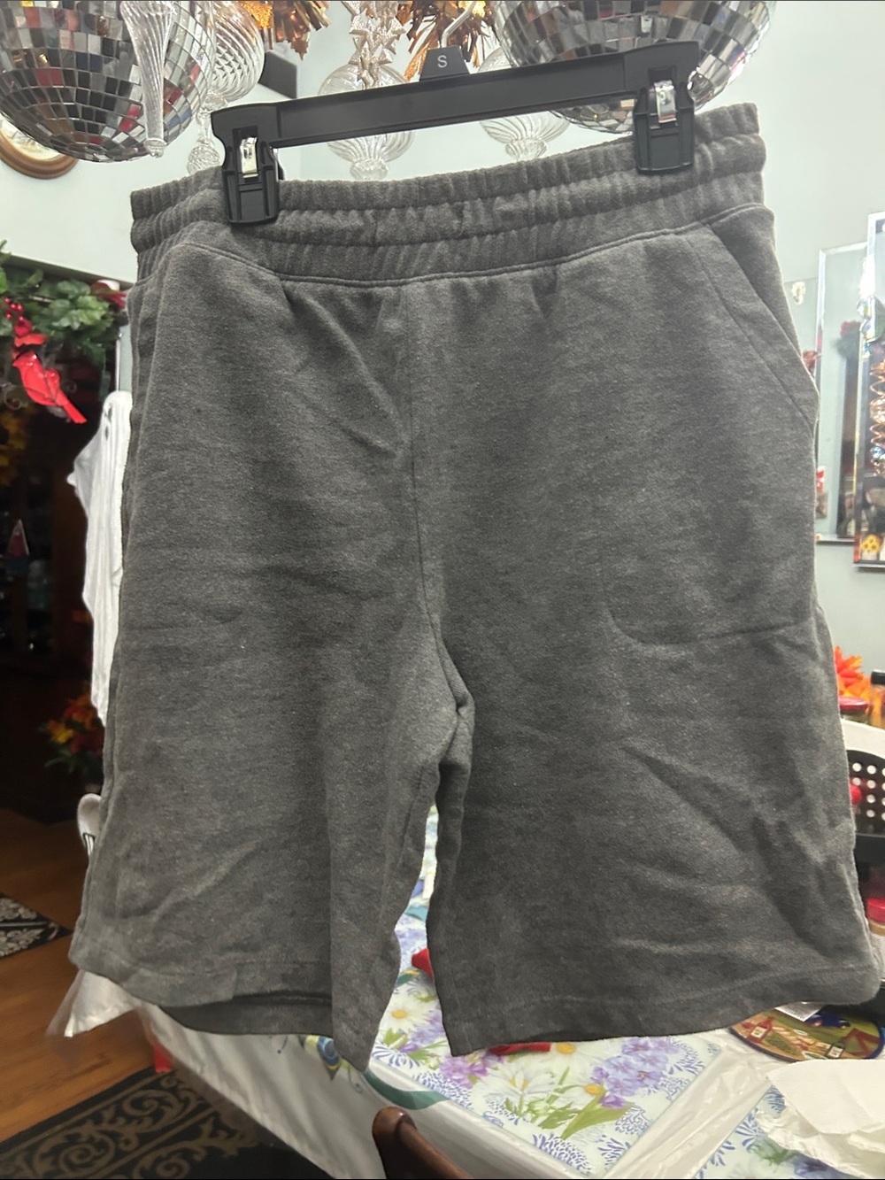 wonder nation Gray Elastic Waist Kids Shorts